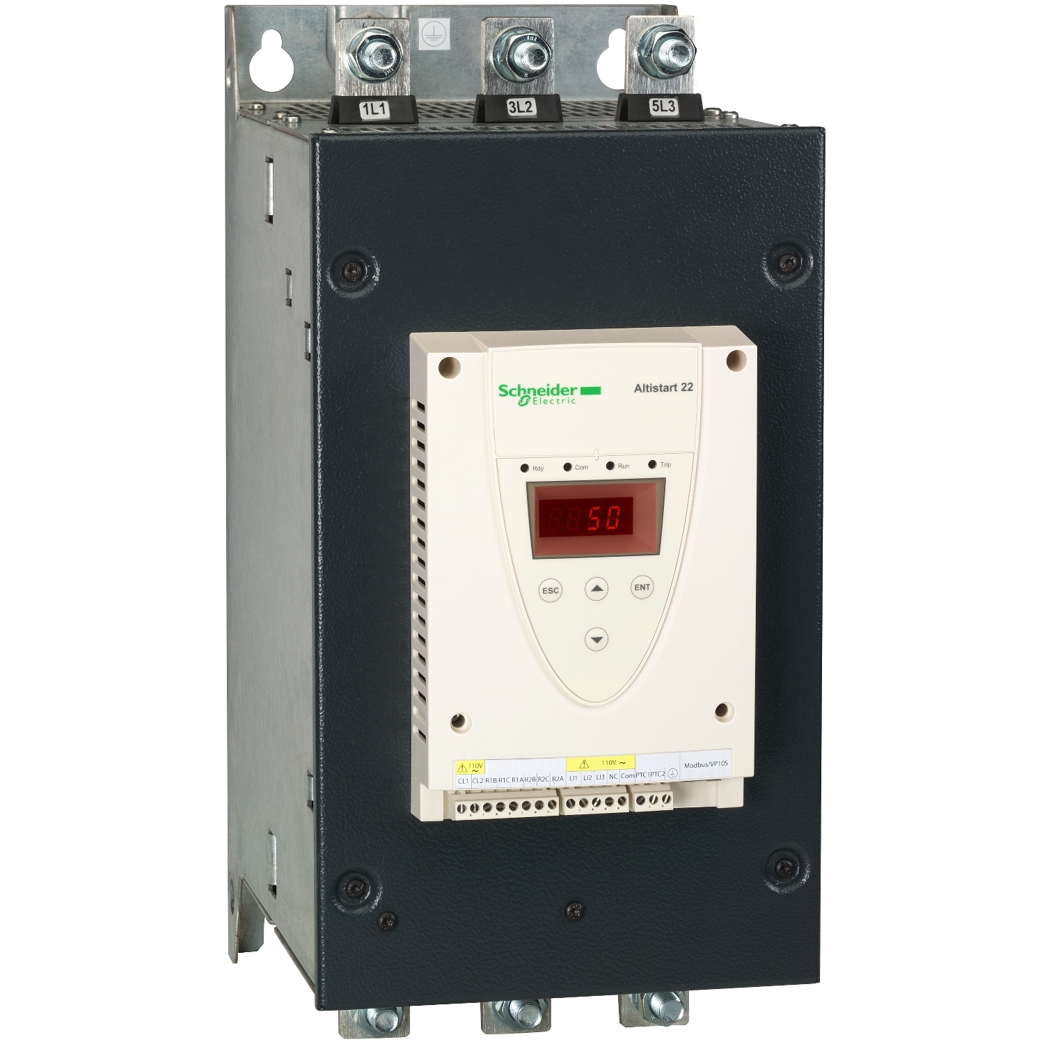 سافت استارتر ATS22 دیجیتال اشنایدر بای پس دار-400...440V(110کیلو وات)