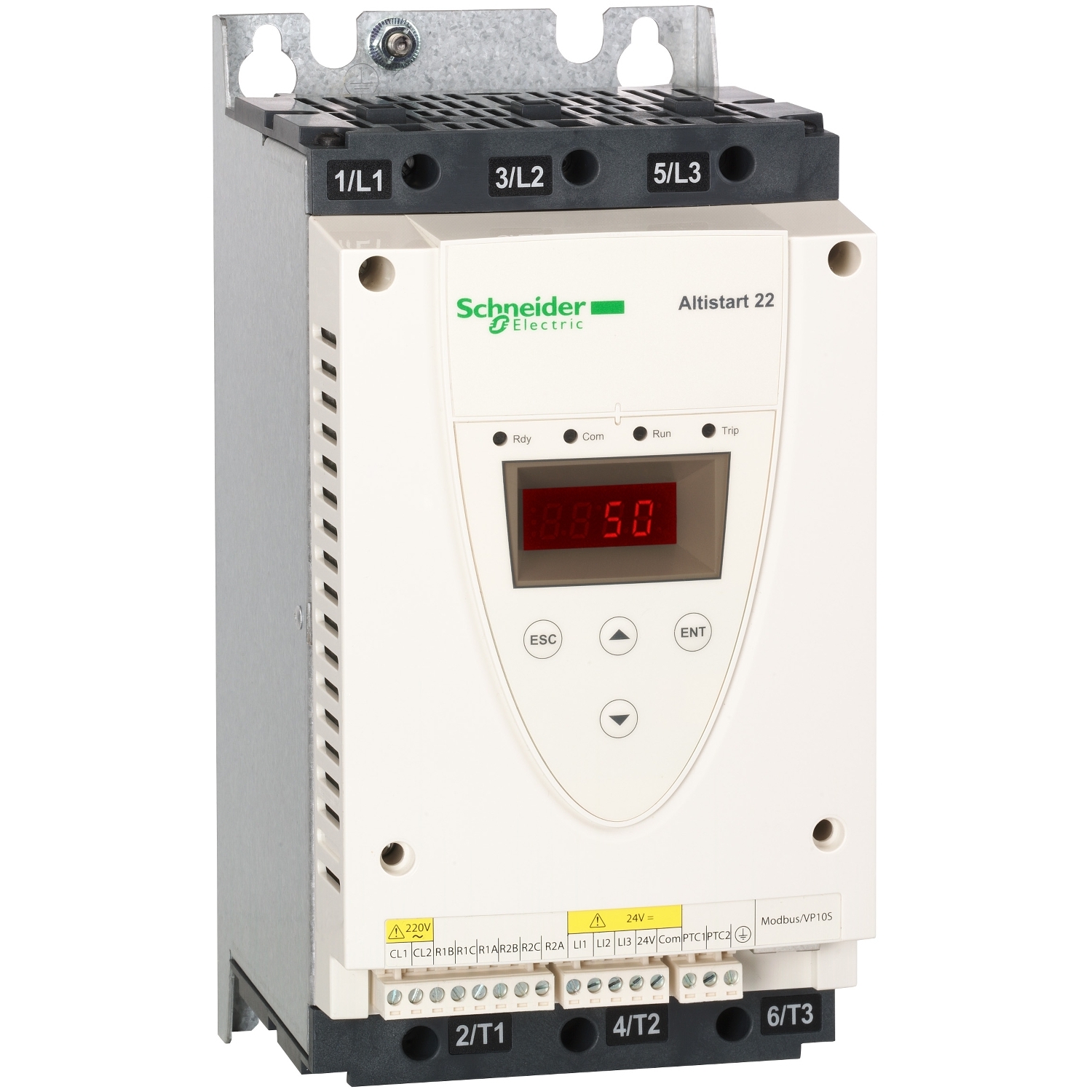 سافت استارتر ATS22 دیجیتال اشنایدر بای پس دار-400...440V(15کیلو وات)