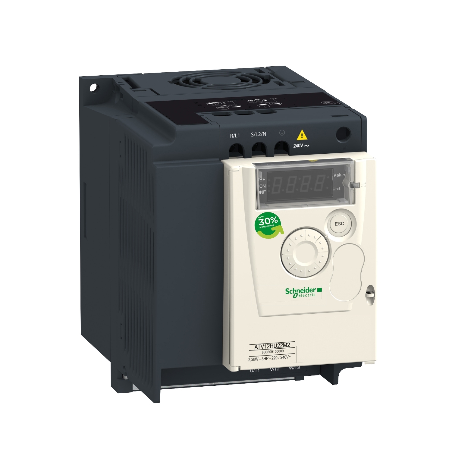 درایو آلتیوار12 اشنایدر - 2.2کیلو وات - 3hp - 200..240V - 1ph - با هیتسینک
