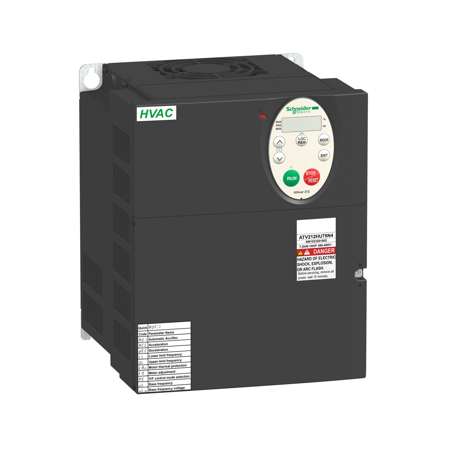 درایو آلتیوار212 اشنایدر - 11کیلو وات - 15hp - 480V - 3ph - EMC - IP21