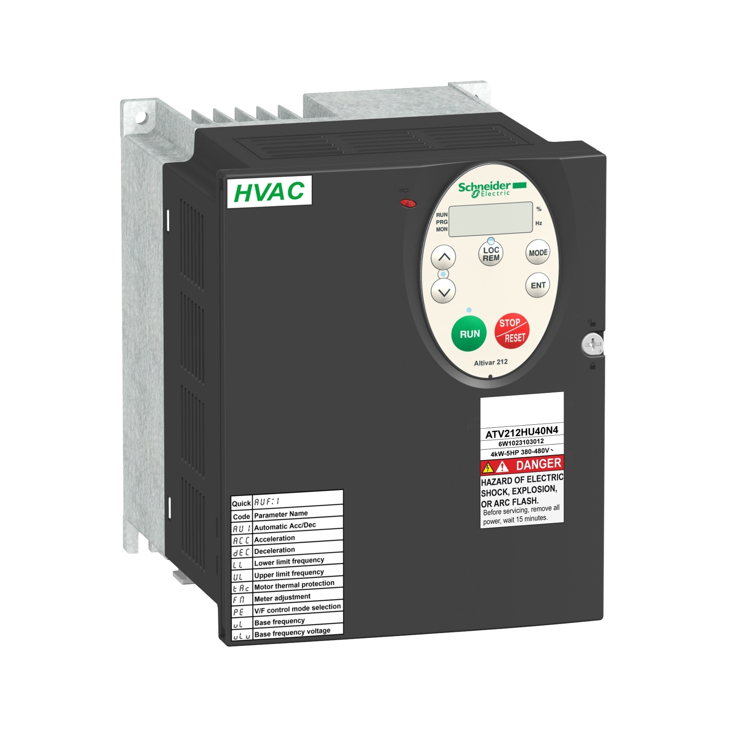 درایو آلتیوار212 اشنایدر - 3کیلو وات - 480V - 3ph - EMC - IP21