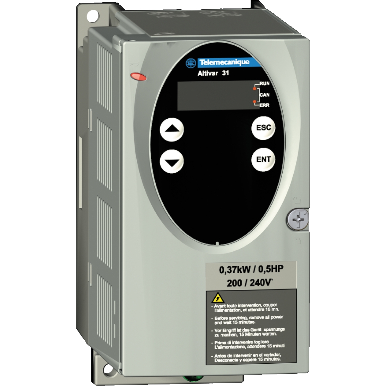 درایو آلتیوار31 اشنایدر - 0.37کیلو وات - 240V تک فاز - دارای فیلتر - IP20