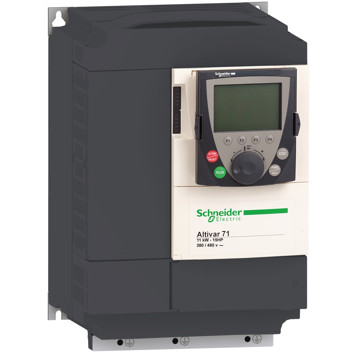 درایو 11 کیلو وات اشنایدر با سرعت متغیر ATV71 - 11kW-15HP - 480V - ترمینال گرافیکی فیلتر EMC