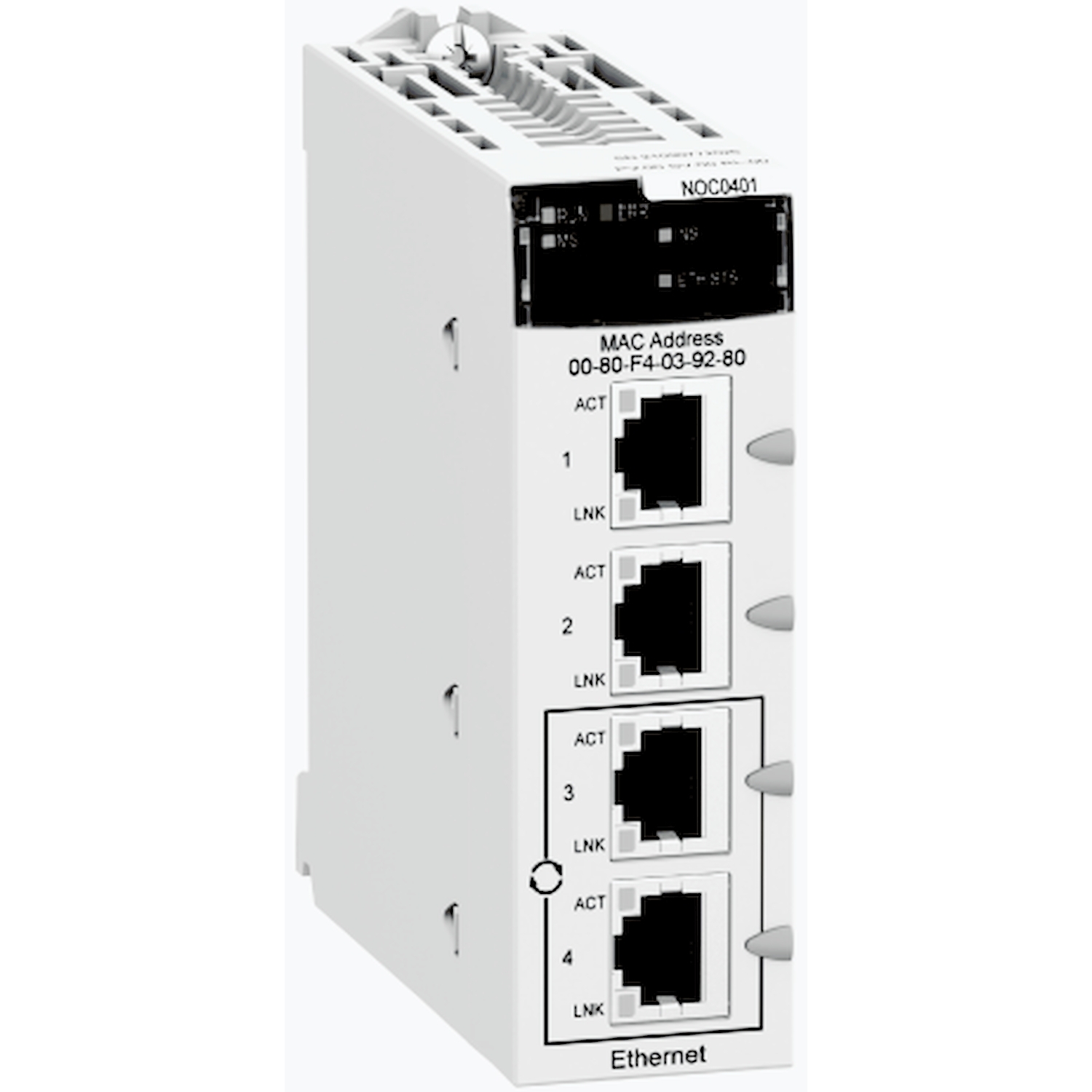 ماژول اترنت M340 با 4 عدد RJ45 اشنایدر