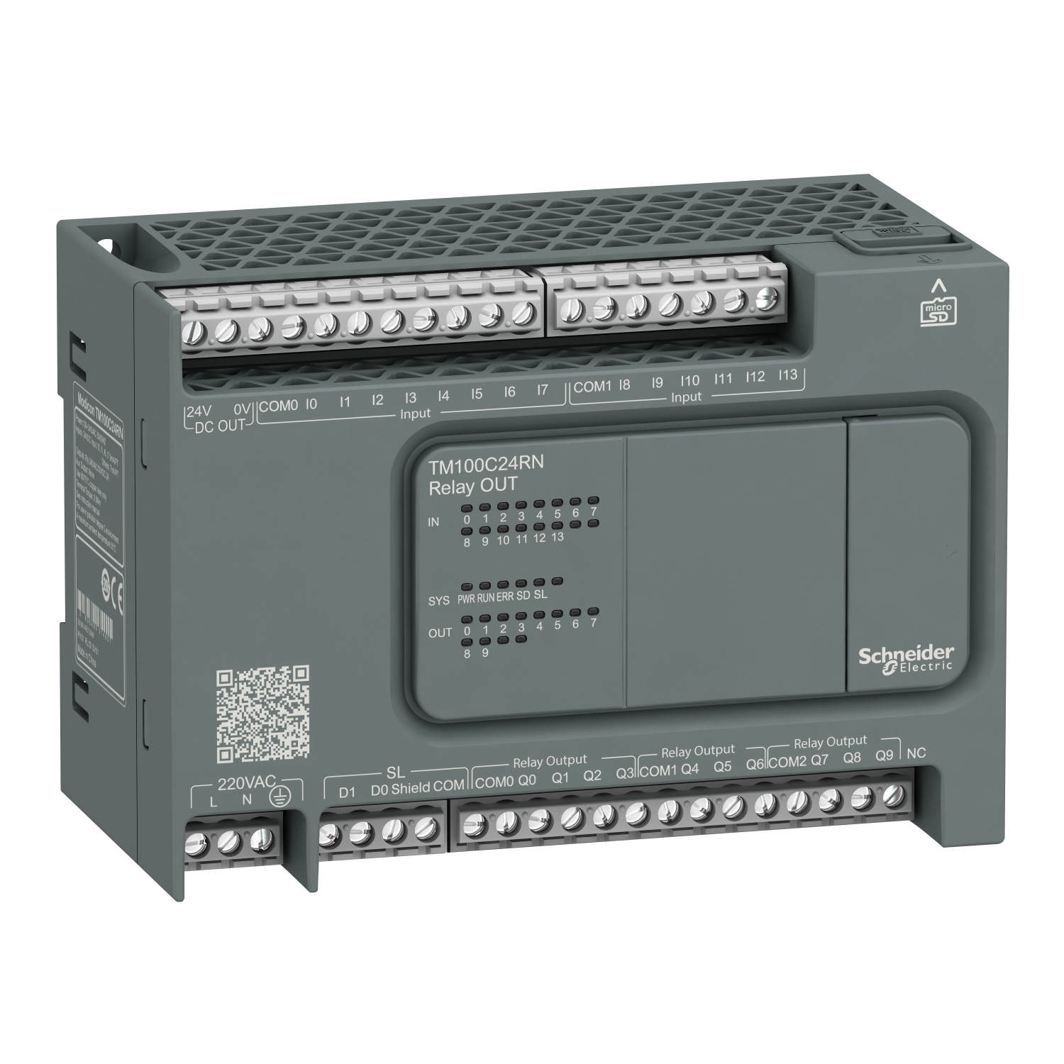 پی ال سی TM100 اشنایدر - 14I/10O relay - 220VAC