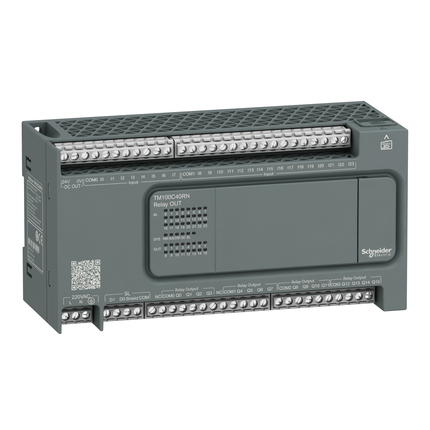 پی ال سی TM100 اشنایدر - 24I/16O relay - 220VAC