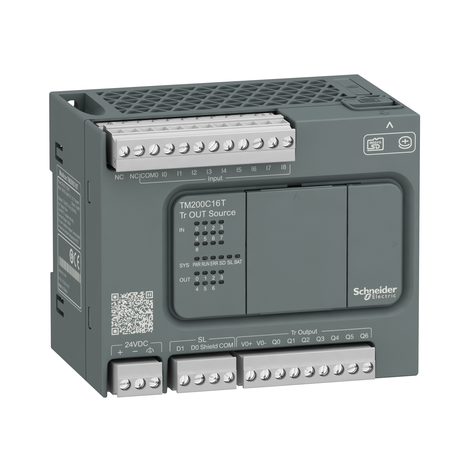 پی ال سی TM200 اشنایدر 16I/O transistor Source