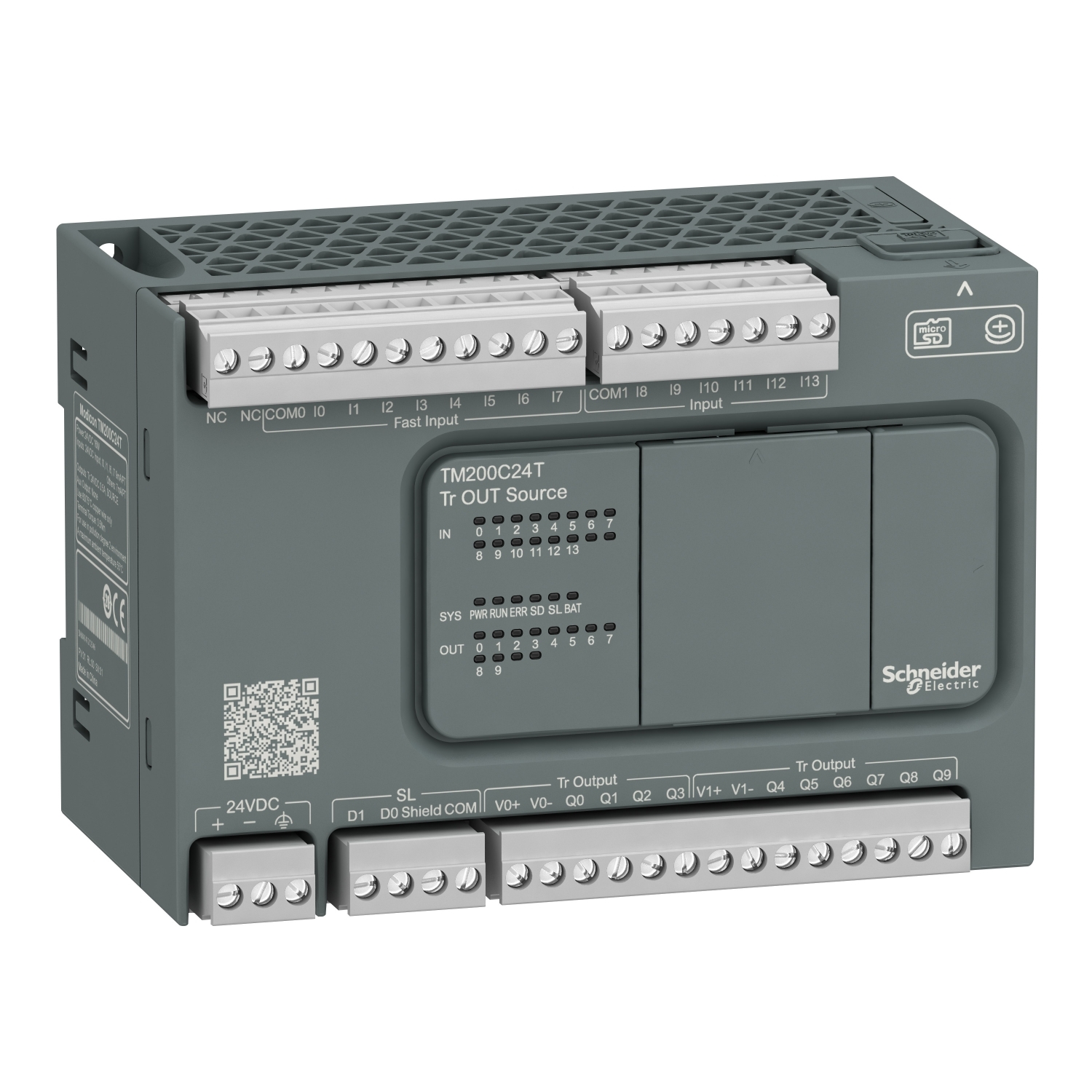 پی ال سی TM200 اشنایدر 24I/O transistor Source