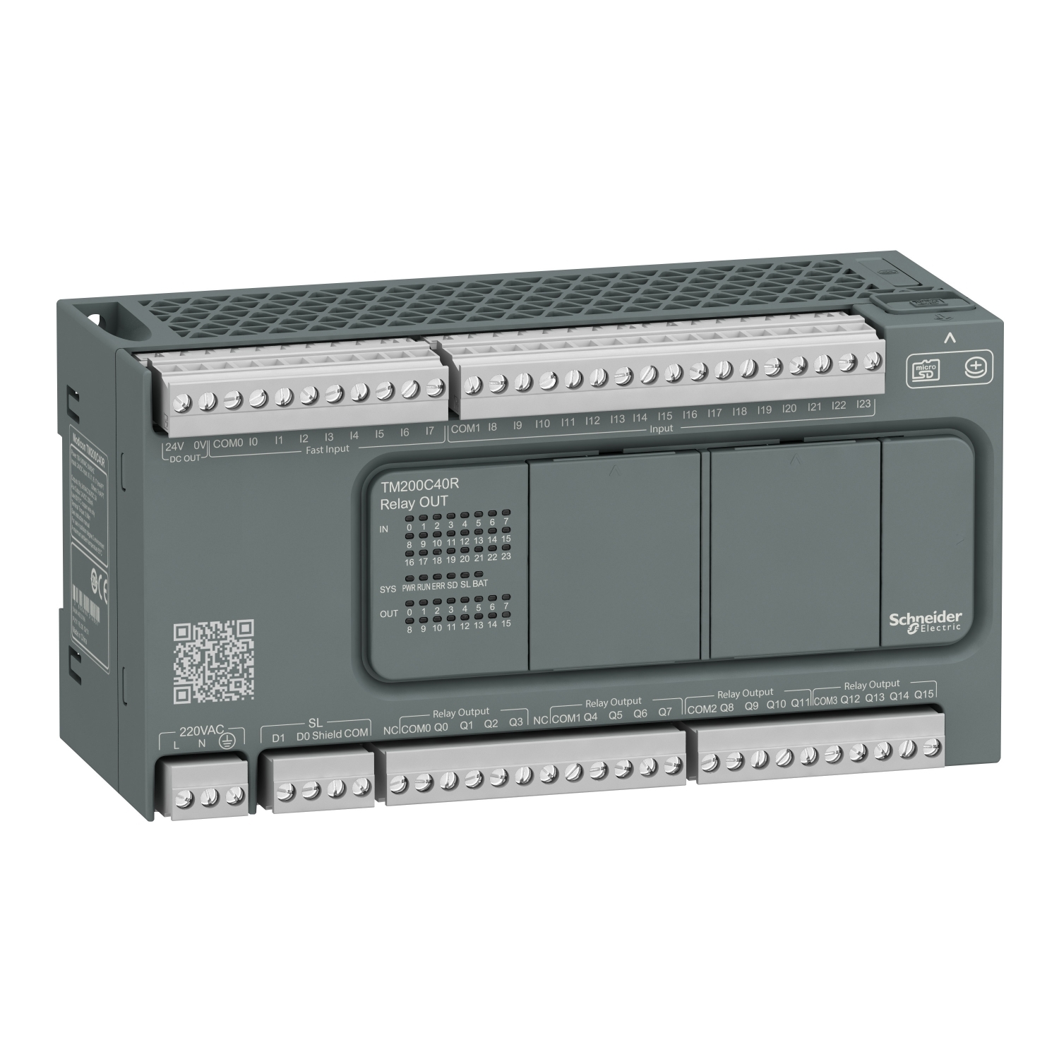 پی ال سی TM200 اشنایدر  40IO relay